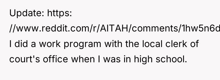Update: https: //www.reddit.com/r/AITAH/comments/1hw5n6d/update_aitah_for_refusing_to_continue_providing/ I did a work program with the...