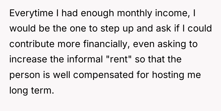 Everytime I had enough monthly income, I would be the...