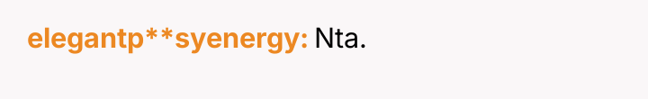 elegantp**syenergy Nta.