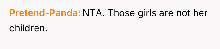 Pretend-Panda NTA. Those girls are not her children.