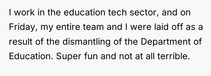 I work in the education tech sector, and on Friday,...