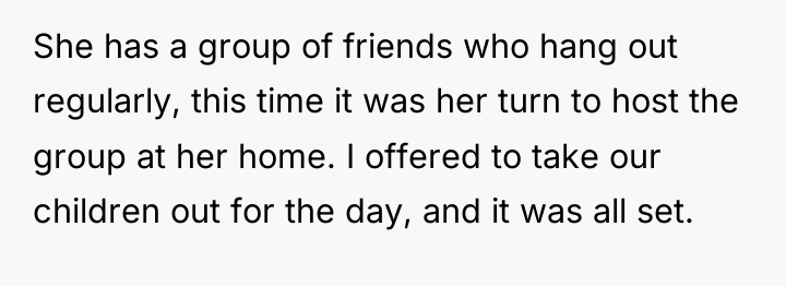 She has a group of friends who hang out regularly,...