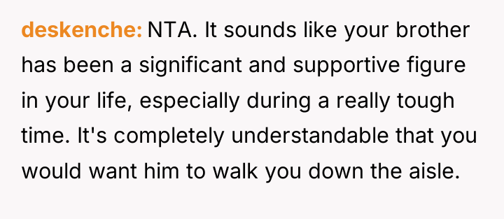 deskenche NTA. It sounds like your brother has been a...