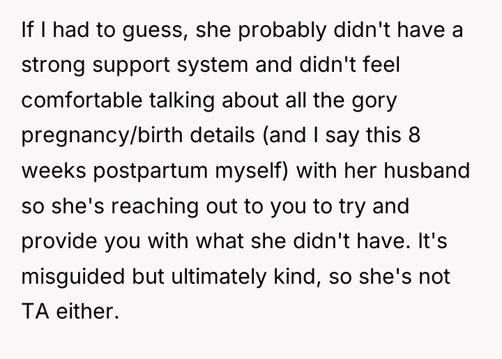 If I had to guess, she probably didn't have a...