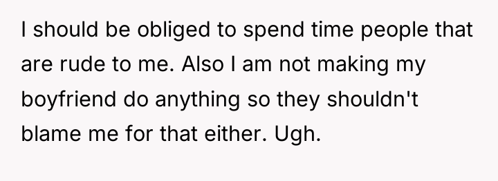 I should be obliged to spend time people that are...