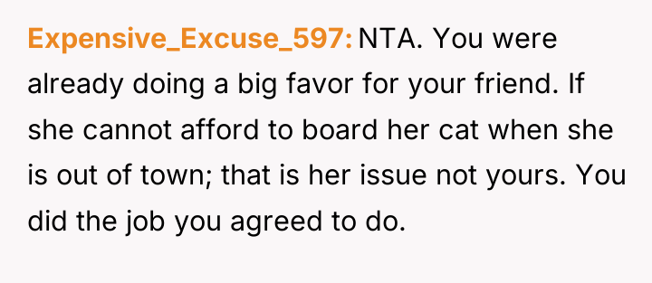 Expensive_Excuse_597 NTA. You were already doing a big favor for...