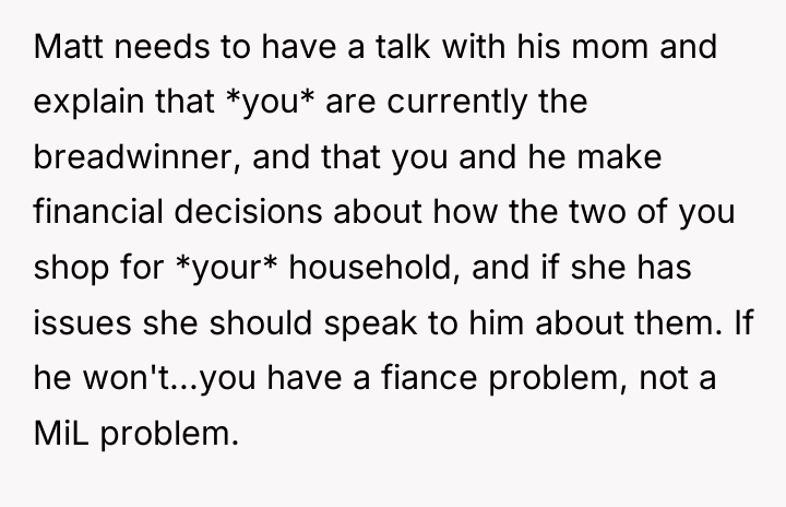 Matt needs to have a talk with his mom and...