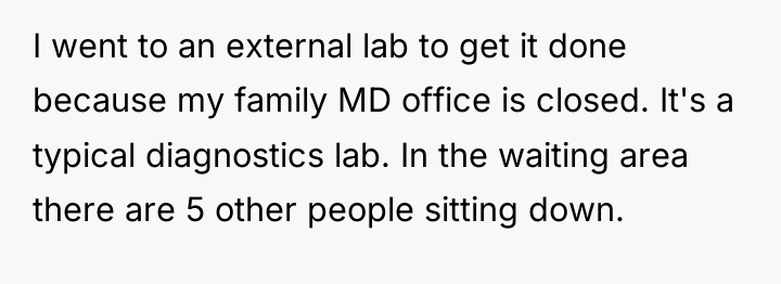 I went to an external lab to get it done...