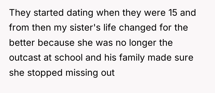 They started dating when they were 15 and from then...