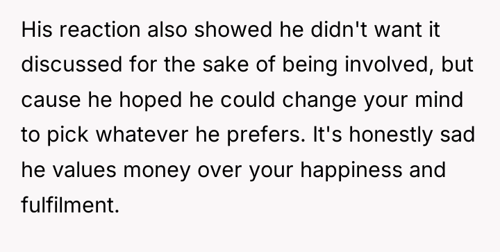 His reaction also showed he didn't want it discussed for...