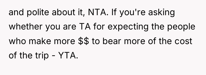 and polite about it, NTA. If you're asking whether you...