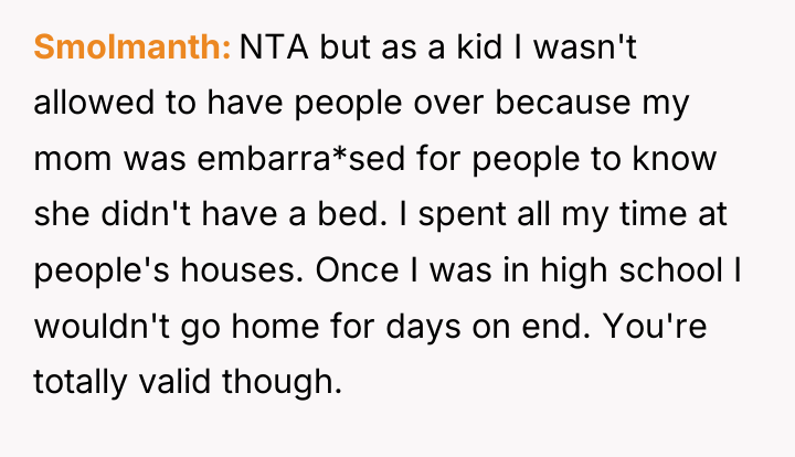 Smolmanth NTA but as a kid I wasn't allowed to...