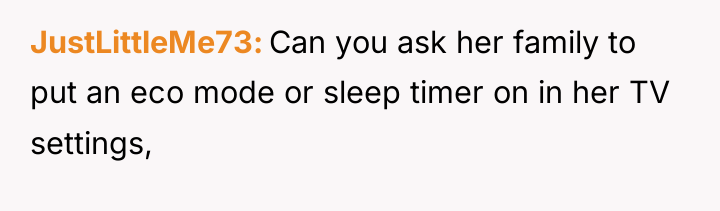 JustLittleMe73 Can you ask her family to put an eco...