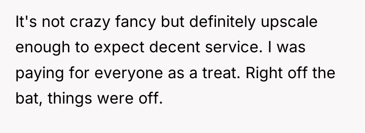 It's not crazy fancy but definitely upscale enough to expect...