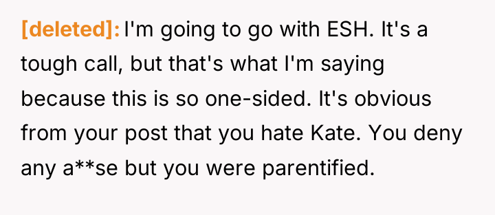 [deleted] I'm going to go with ESH. It's a tough...