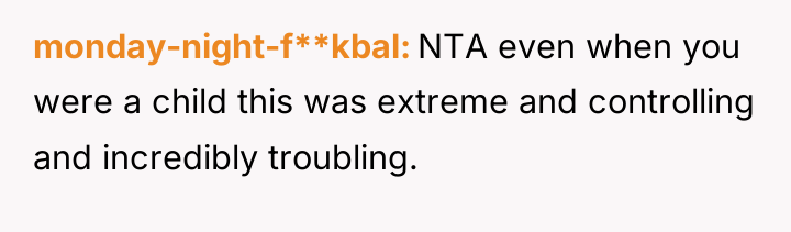 monday-night-f**kbal NTA even when you were a child this was...