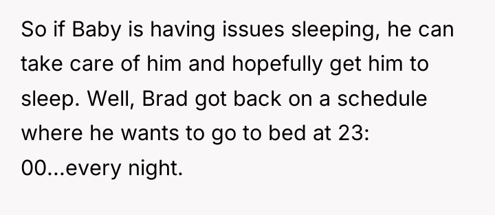 So if Baby is having issues sleeping, he can take...