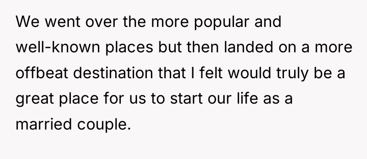 We went over the more popular and well-known places but...