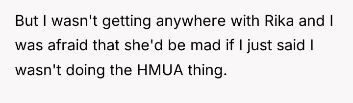 But I wasn't getting anywhere with Rika and I was...