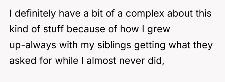 I definitely have a bit of a complex about this...