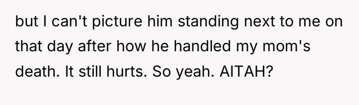 but I can't picture him standing next to me on...