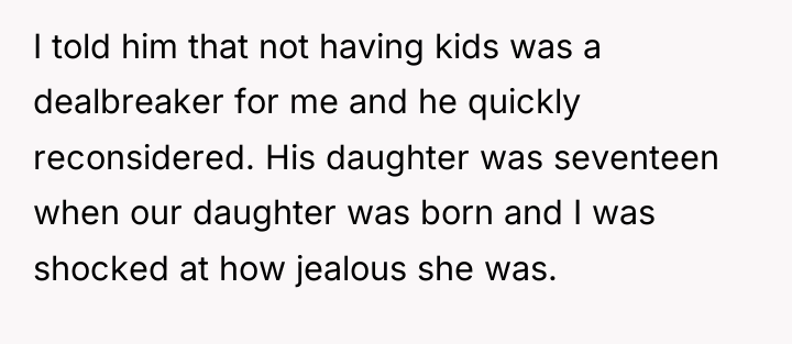 I told him that not having kids was a dealbreaker...