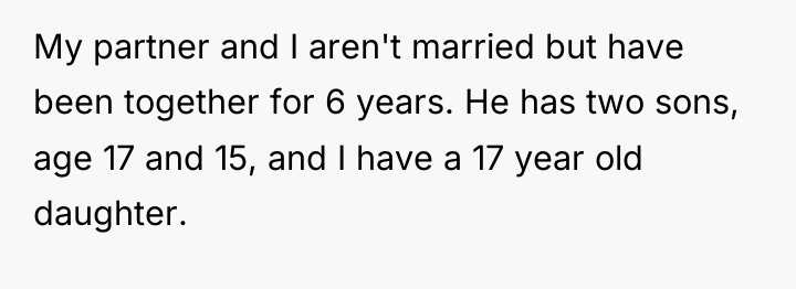 My partner and I aren't married but have been together...