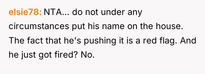 elsie78 NTA... do not under any circumstances put his name...