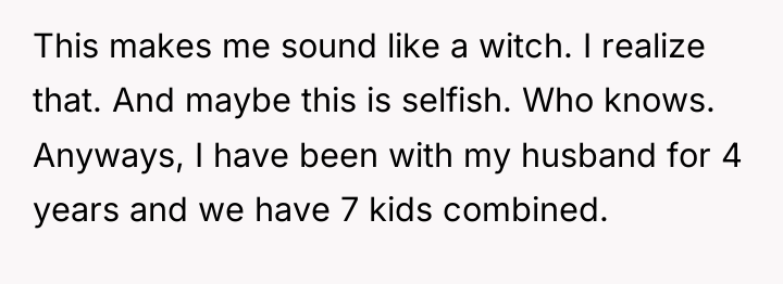 This makes me sound like a witch. I realize that....