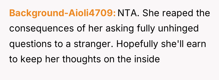 Background-Aioli4709 NTA. She reaped the consequences of her asking fully...