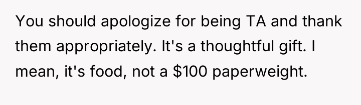 You should apologize for being TA and thank them appropriately....