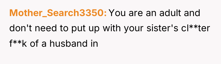 Mother_Search3350 You are an adult and don't need to put...