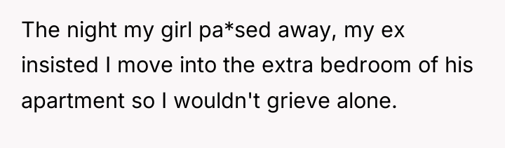 The night my girl pa*sed away, my ex insisted I...