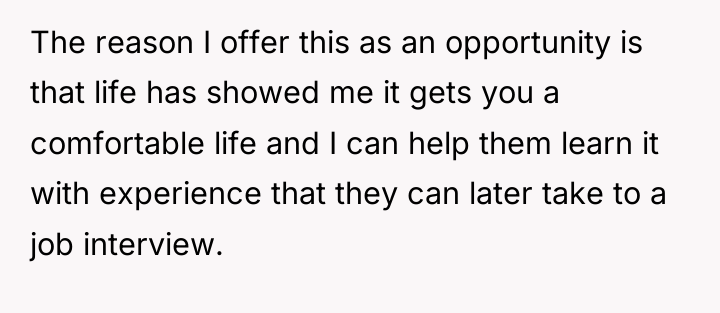 The reason I offer this as an opportunity is that...