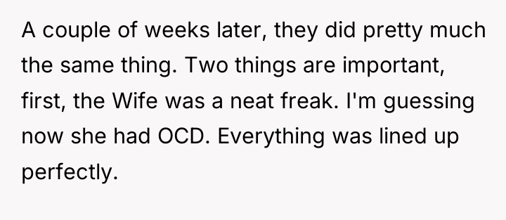 A couple of weeks later, they did pretty much the...