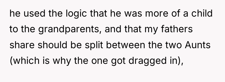 he used the logic that he was more of a...