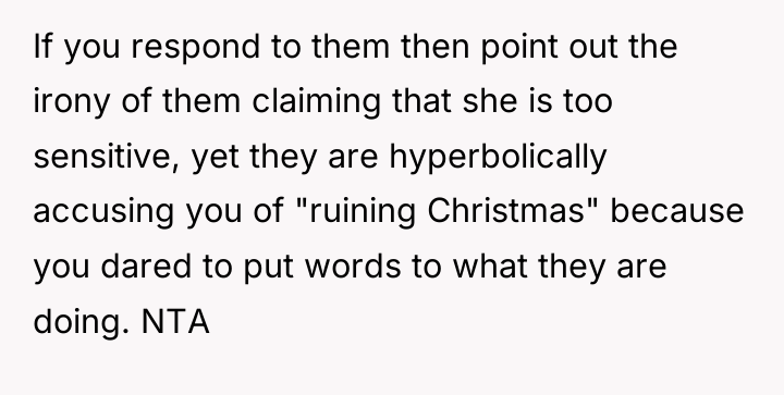 If you respond to them then point out the irony...
