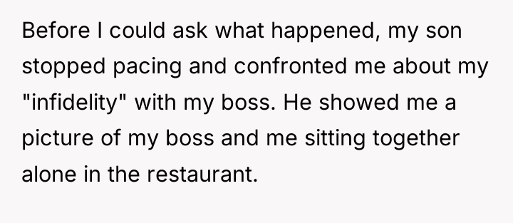 Before I could ask what happened, my son stopped pacing...