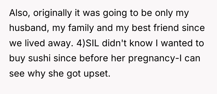 Also, originally it was going to be only my husband,...