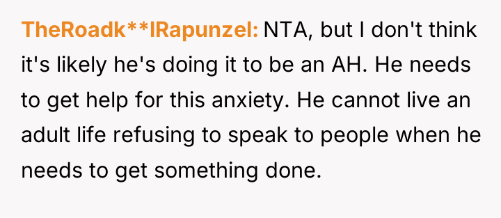 TheRoadk**lRapunzel NTA, but I don't think it's likely he's doing...