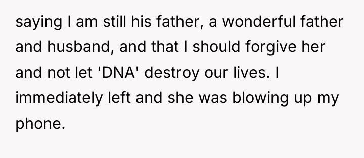 saying I am still his father, a wonderful father and...