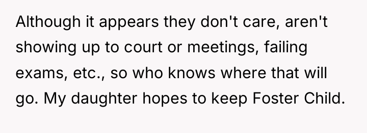 Although it appears they don't care, aren't showing up to...