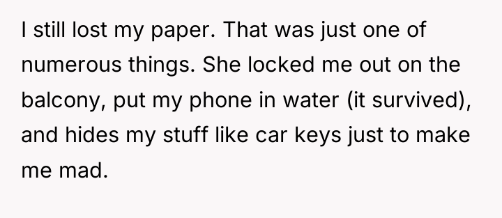 I still lost my paper. That was just one of...