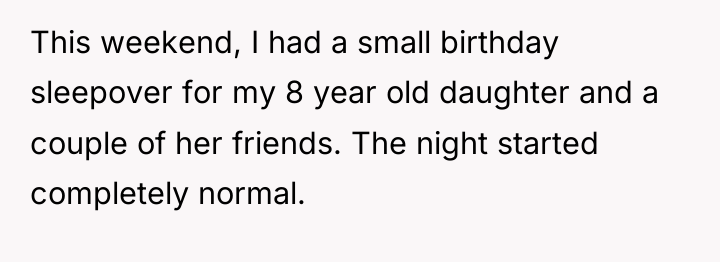 This weekend, I had a small birthday sleepover for my...
