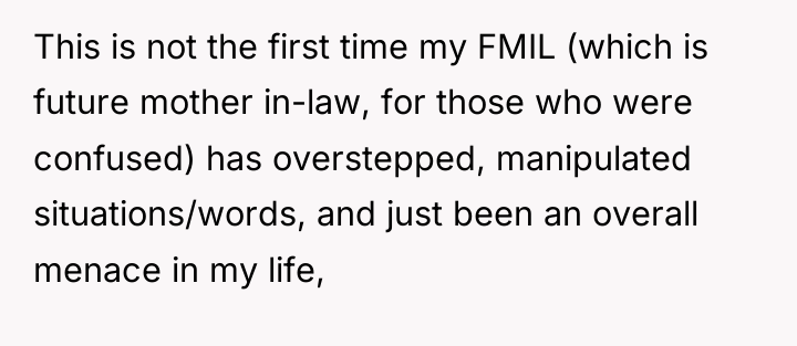 This is not the first time my FMIL (which is...