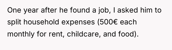 One year after he found a job, I asked him...
