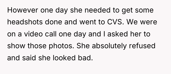 However one day she needed to get some headshots done...