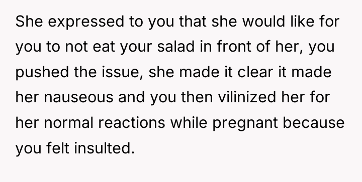 She expressed to you that she would like for you...