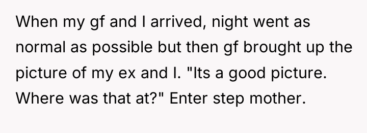 When my gf and I arrived, night went as normal...