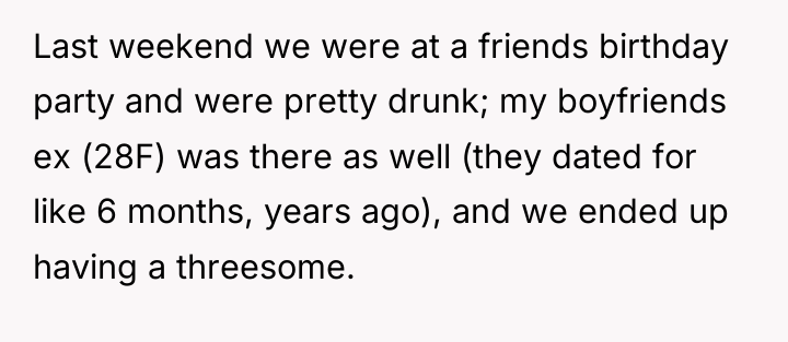 Last weekend we were at a friends birthday party and...